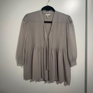 Joie flowy Grey Silk Top